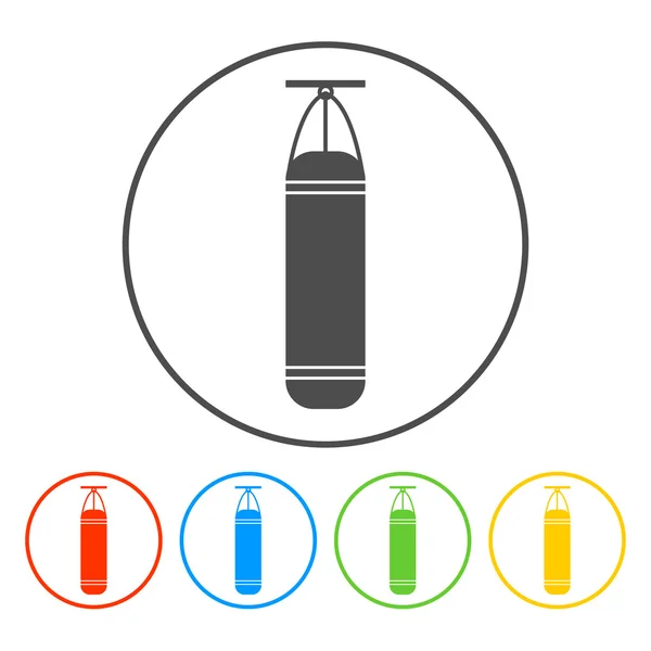 The Punching Bag icon. Boxing symbol. — Stock Vector