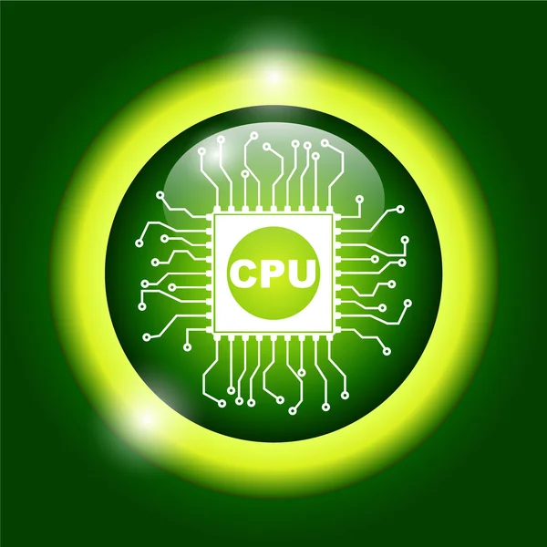 Icono de placa de circuito. Esquema de tecnología símbolo cuadrado — Archivo Imágenes Vectoriales