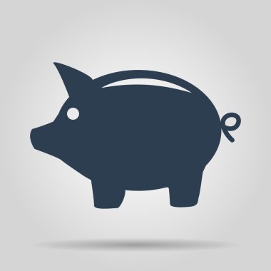 vektör kumbara simgesi