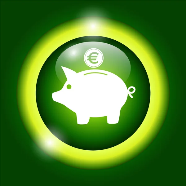 Vector piggy bank pictogram — Stockvector