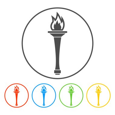 simge meşale - vektör