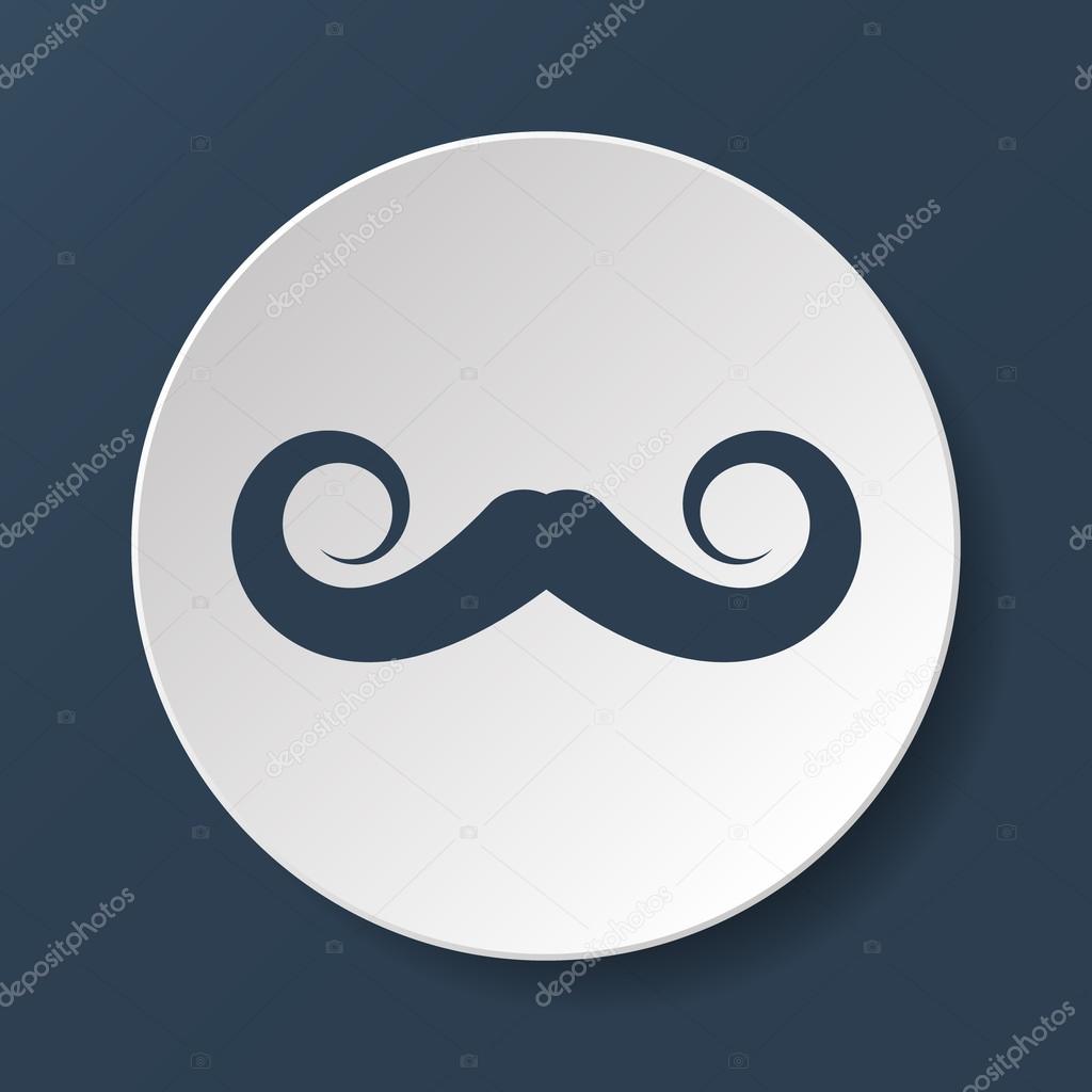 mustaches vector icon