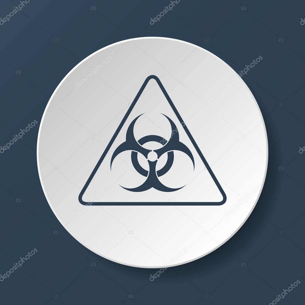 Vector biohazard sign or icon