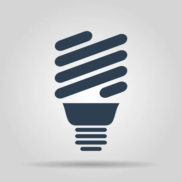 Vektor energiatakarékos fénycső villanykörte ikon — Stock Vector