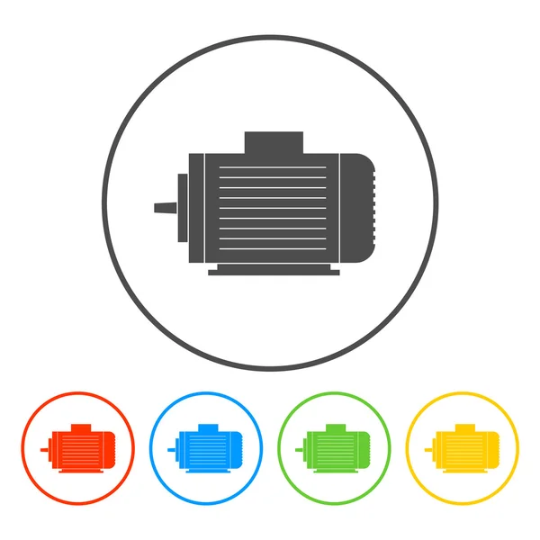 Elektrik motoru simgesi — Stok Vektör