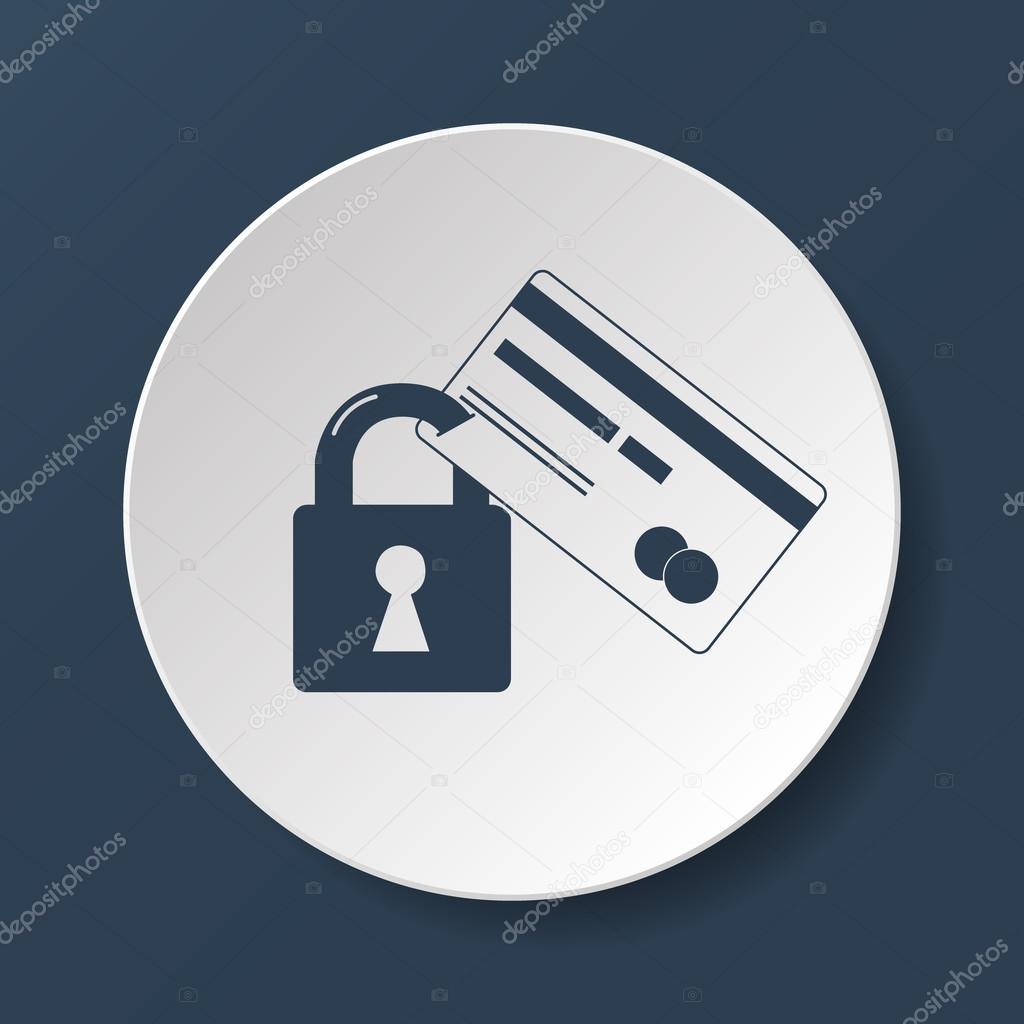 Credit Card Security icon . Vector  Eps 10.