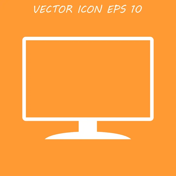 Ícone do monitor vetorial — Vetor de Stock