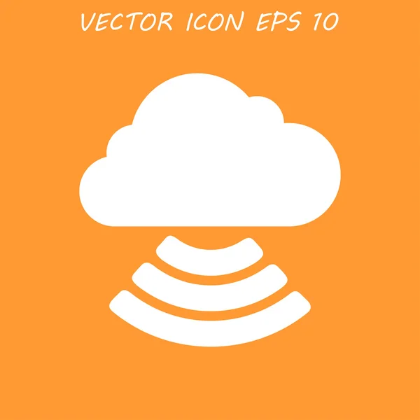 Cloud icon, vector illustration. — Stock Vector