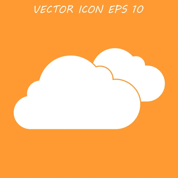 Cloud icon, vector illustration. — Stock Vector