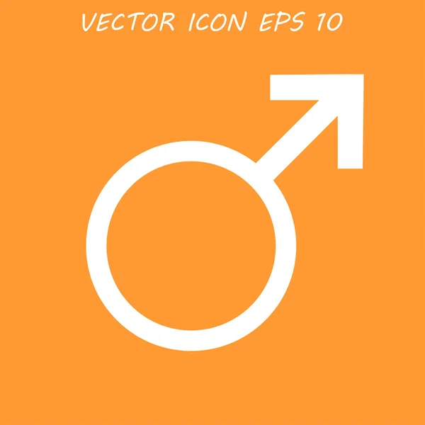 Manliga tecken ikonen. — Stock vektor