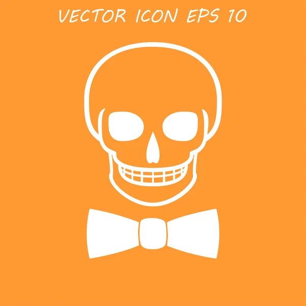 Skull icon isolated. — Stock Vector