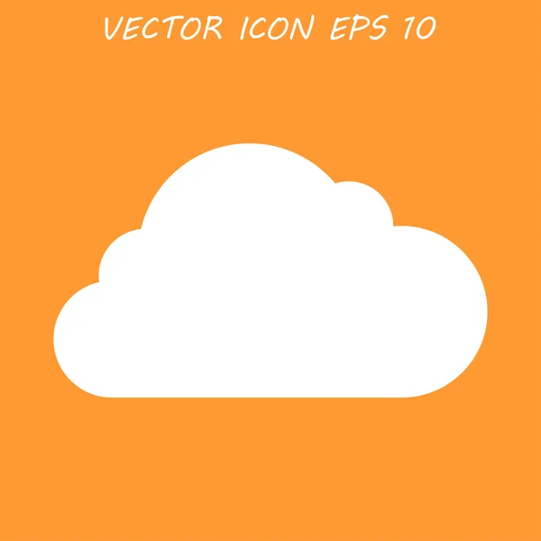 Ikona cloudu, vektorová ilustrace. — Stockový vektor
