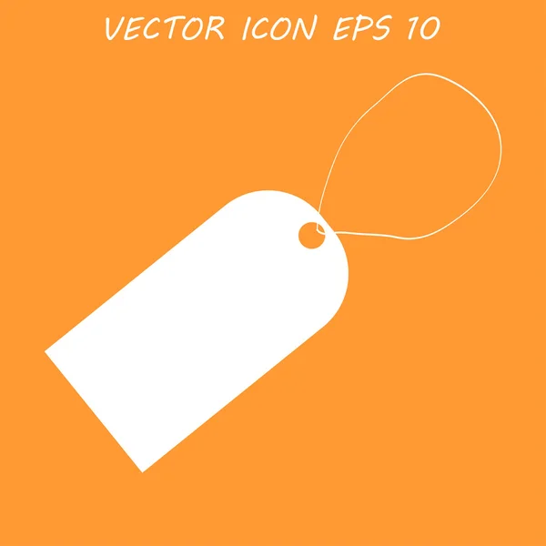 Tag icon, vector illustration. Flat design style — Stock Vector