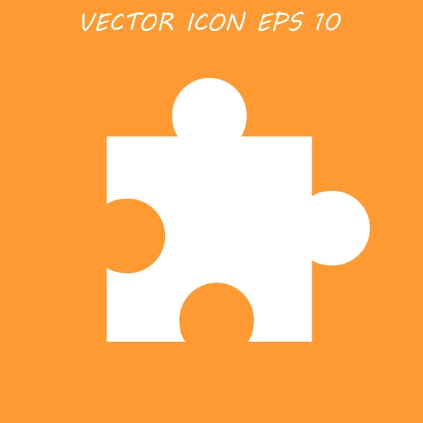 Puzzle-Symbol auf Internet-Taste ursprüngliche Vektorillustration — Stockvektor