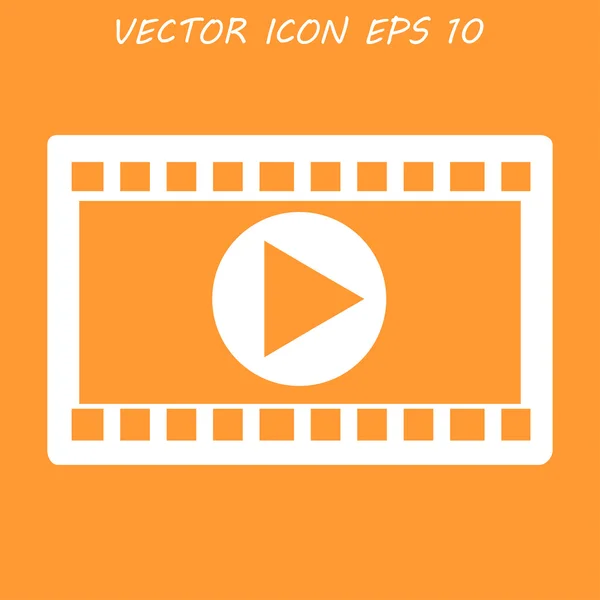 Video-ikonen. platt designerstil. vektor eps 10. — Stock vektor