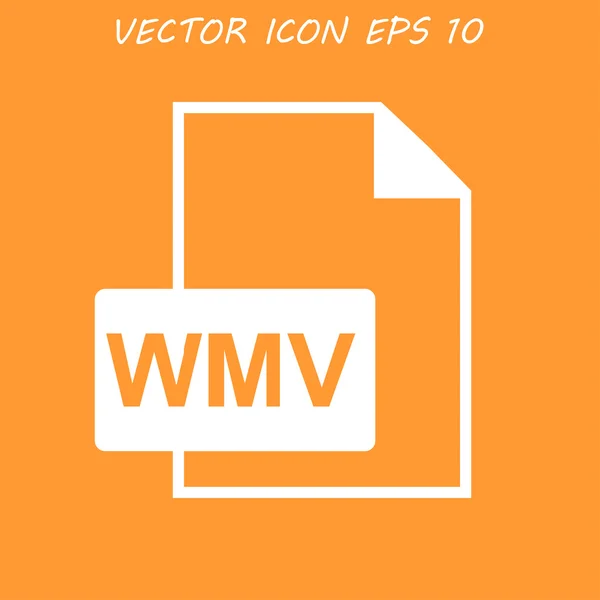 Wmv file icon — Stock Vector