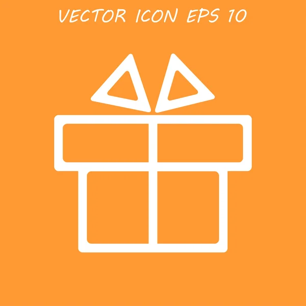Caixa de presente itson - ícone do vetor — Vetor de Stock
