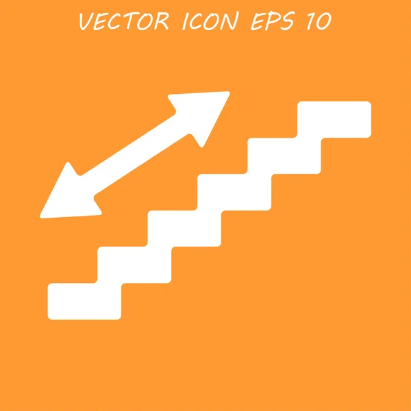 Symbol schodiště. plochý design styl. — Stockový vektor