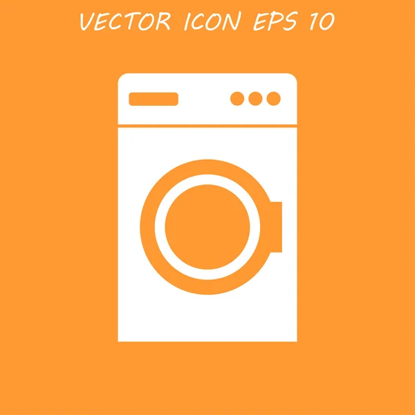 Pictogram wasmachine — Stockvector