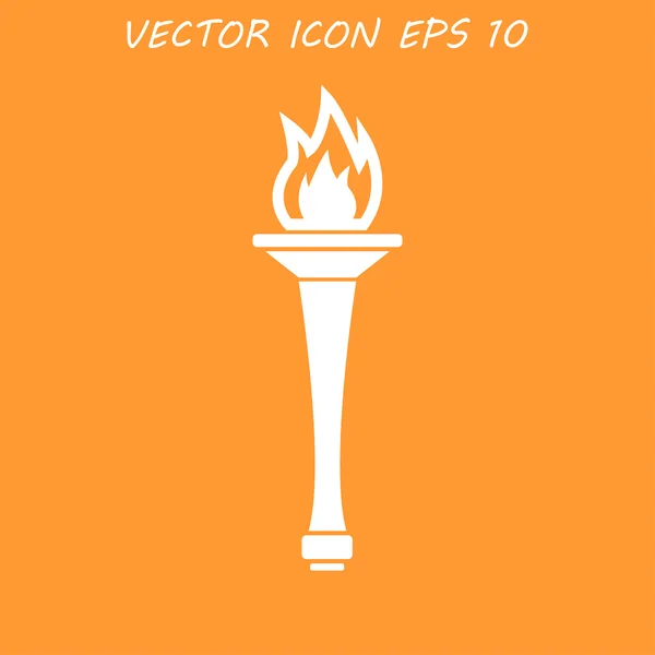 Pochodeň ikony - vektor — Stockový vektor