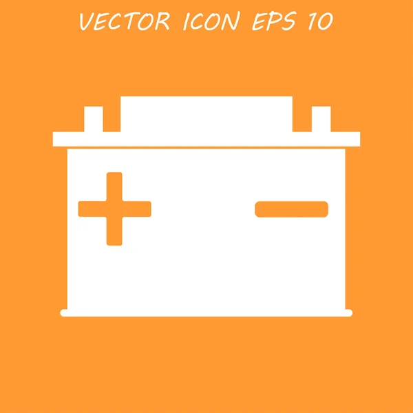 Car battery vector icon — Stock Vector