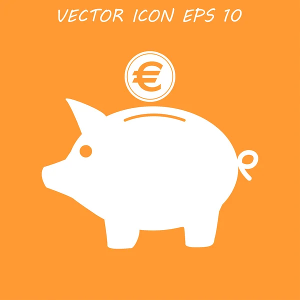 Wektor piggy bank ikona — Wektor stockowy