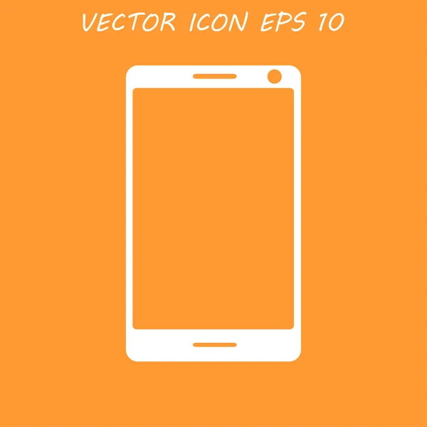 Ikona chytrého telefonu, vektorová ilustrace — Stockový vektor