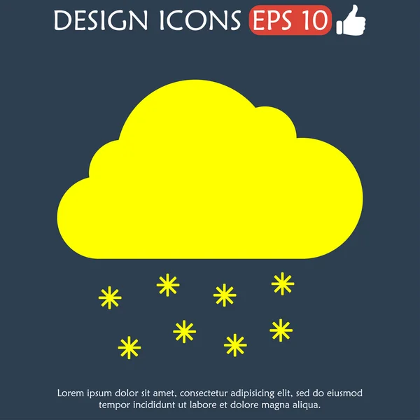 Cloud rain icon — Stock Vector