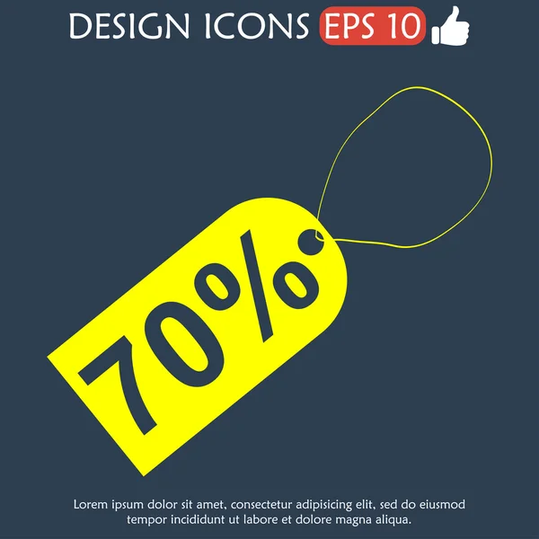 Tag icoon, vectorillustratie. plat ontwerp stijl — Stockvector