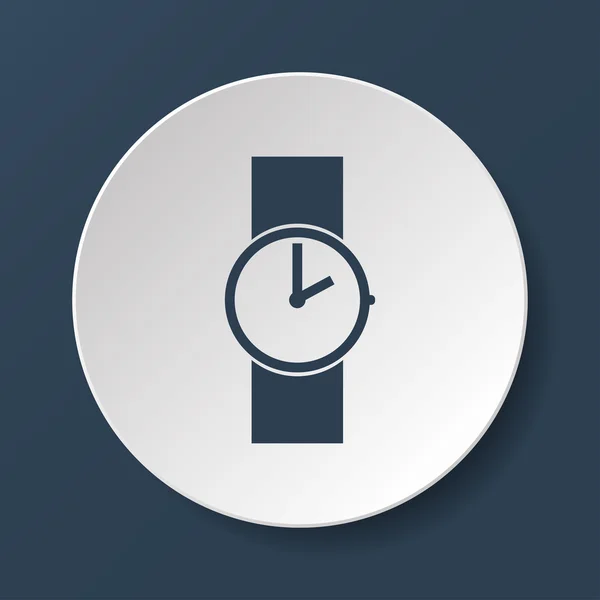 Icono del reloj de pulsera — Vector de stock