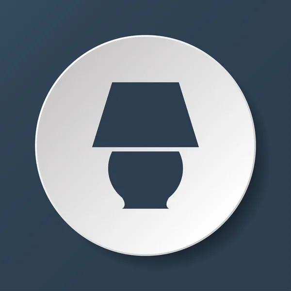 Ikona lampy — Stockový vektor