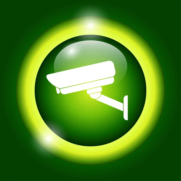 Vector illustration silhouette of surveillance cameras. — Stock Vector