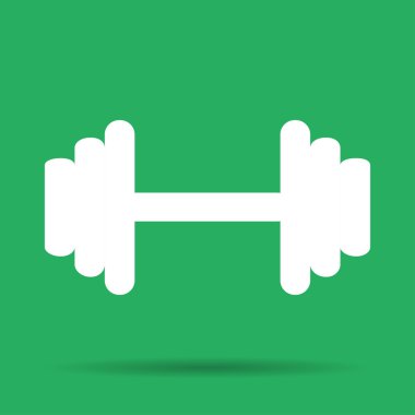 vektör modern düz dumbbell simgesi. eps10