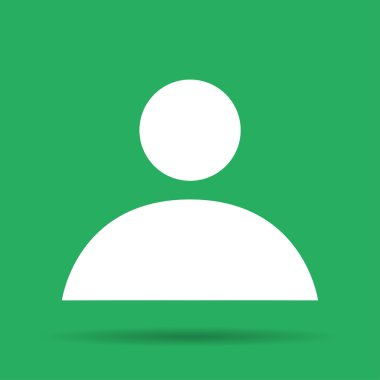 iş adamının düz simgesi