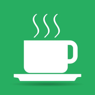 kahve vektör çizim. düz tasarım stili