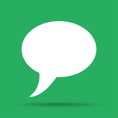 Sohbet düz simgesi .