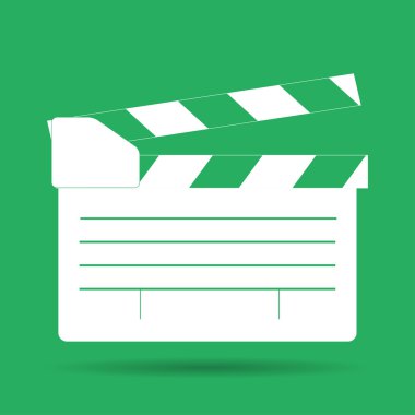 Film clapper kurulu, movie maker vektör