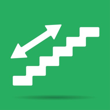 merdiven sembolü. düz tasarım stili.