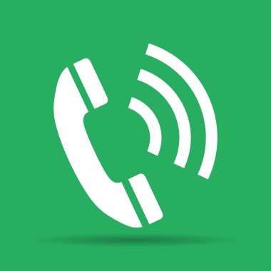 düz bir telefon simgesi