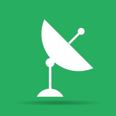 vektör uydu çanağı simgesine