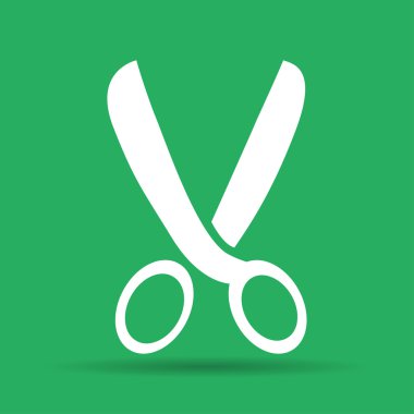 kutsal kişilerin resmi, vektör çizim makas. düz tasarım stili