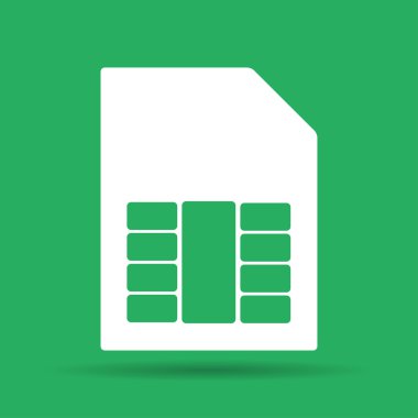 SIM kartı vektör simgesi 