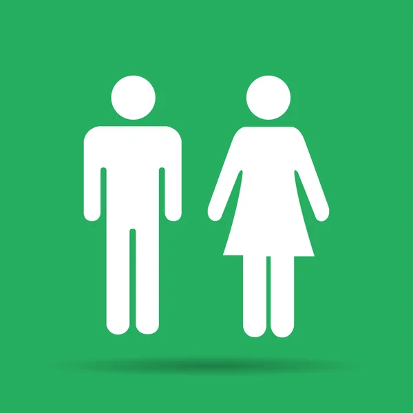Icônes vectorielles homme et femme , — Image vectorielle