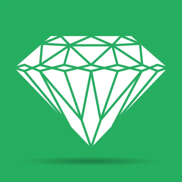 Icono de diamante - Vector — Vector de stock