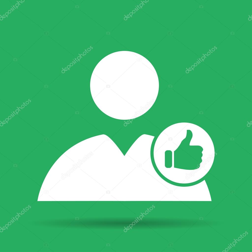 User icon vector like