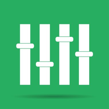 Equalizer'ı simgesi. düz 