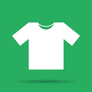 Tshirt Simgesi, vektör illüstrasyonu. Düz tasarım biçimi