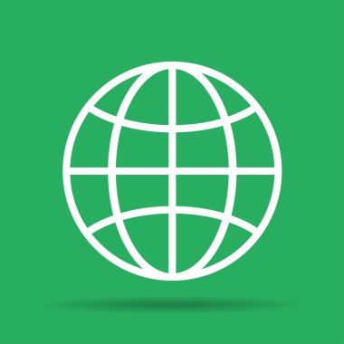 Dünya küre simgesi, sembol simge 