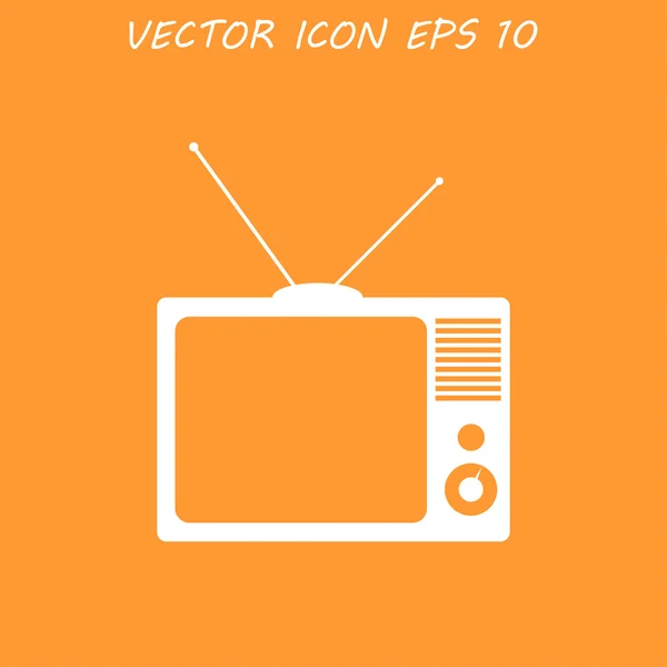 TV-vektor ikonen — Stock vektor