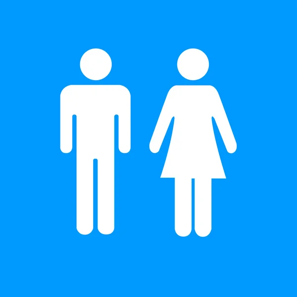 Vector hombre y mujer iconos , — Vector de stock